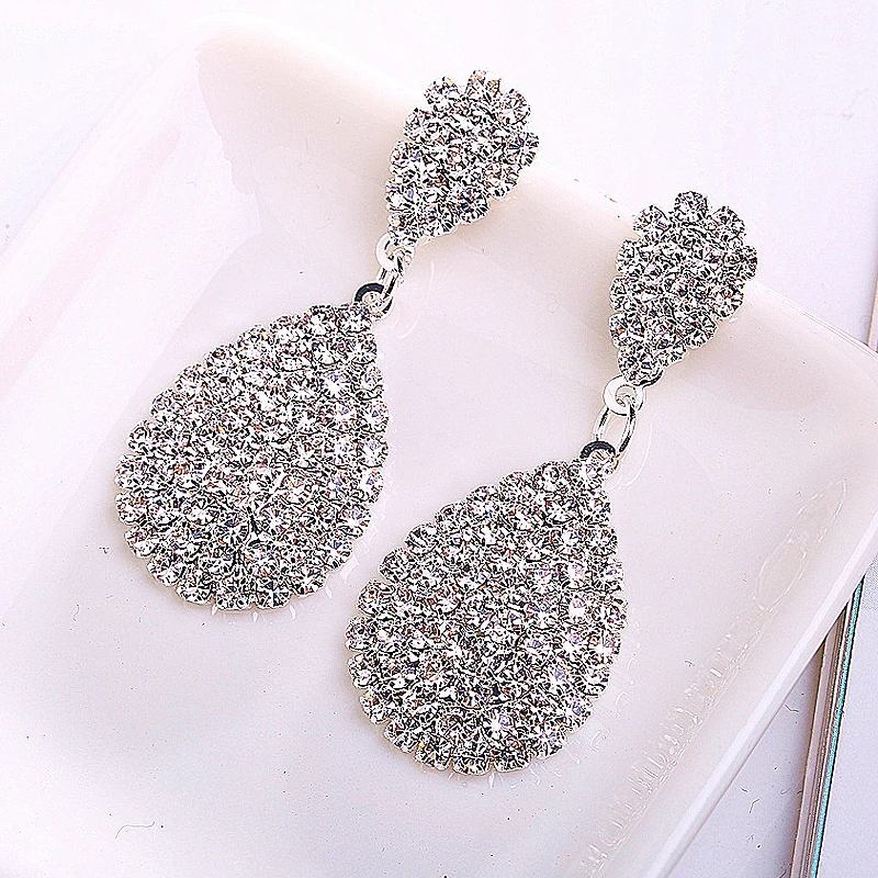 FirstStar Luxury Crystal Dangle Tear Drop Earrings Gold Silver Rhinestone Wedding Party Jewelry Bridal Earrings For Women Gift
FirstStar Luxury Crystal Dangle Tear Drop Earrings Gold Silver Rhinestone Wedding Party Jewelry Bridal Earrings For Women Gift
