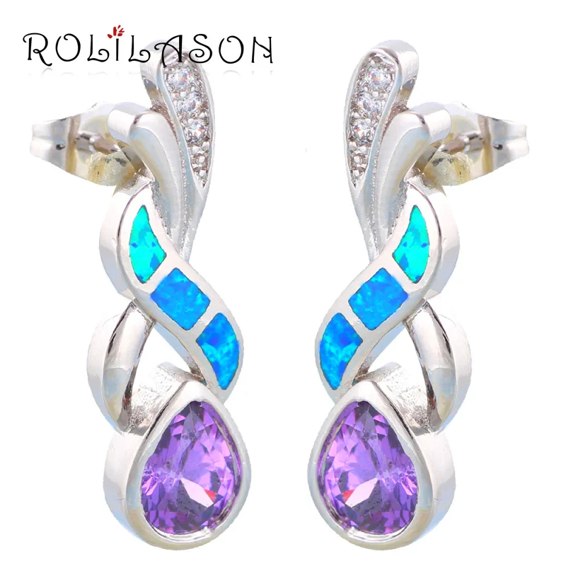 Wholesale & Retail Zircon Blue Fire Opal sterling Silver Stud Earrings Fashion Jewelry Opal Jewelry OE179
Wholesale & Retail Zircon Blue Fire Opal sterling Silver Stud Earrings Fashion Jewelry Opal Jewelry OE179