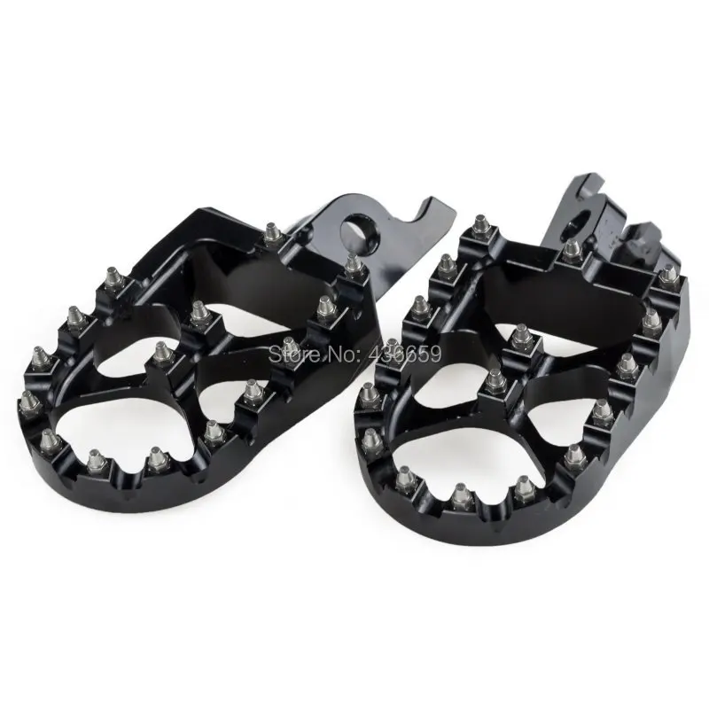Motocoross MX Wide Foot Pegs Footrest For Kawasaki KX250F KX450F KXF250 KXF450 2007-2015