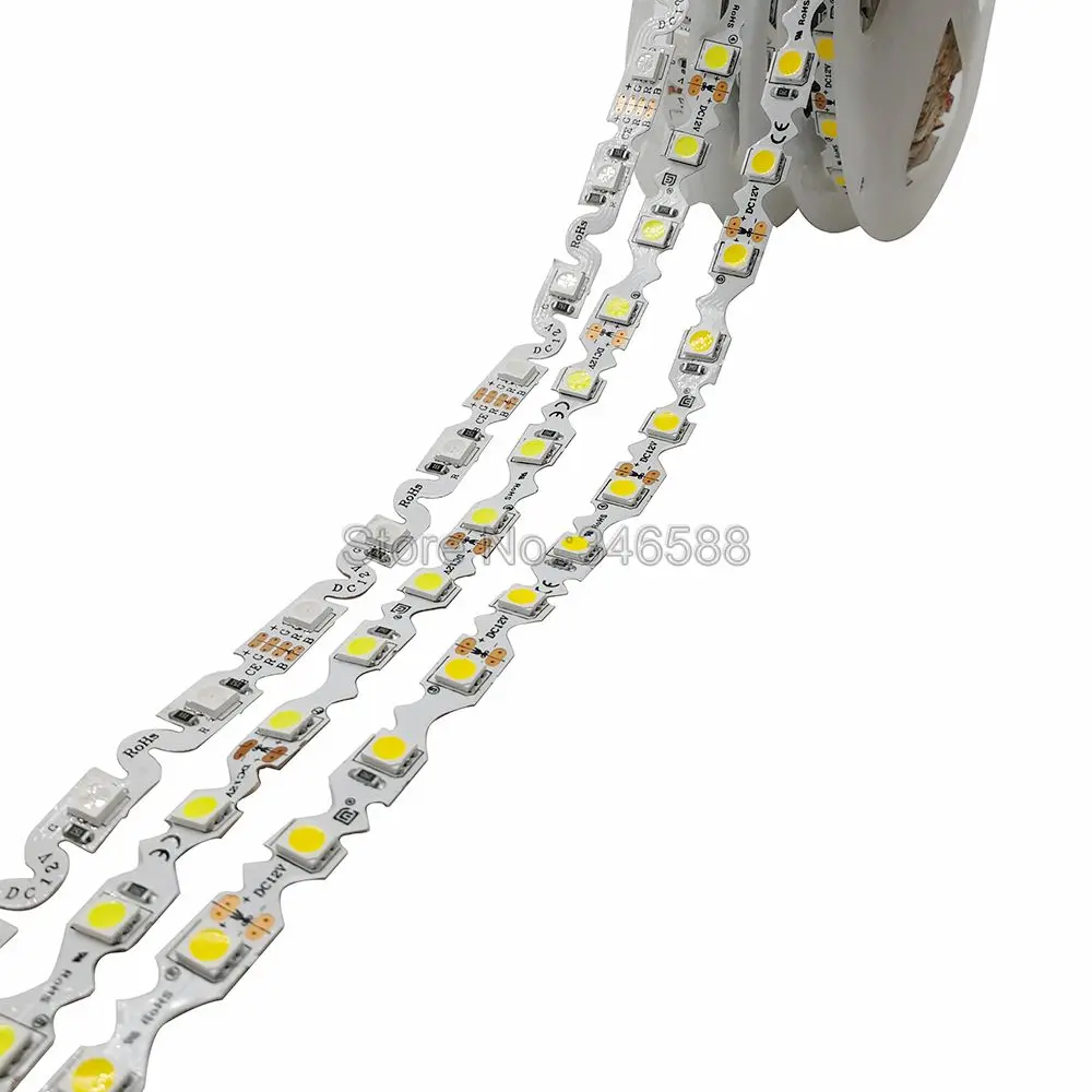 5m 5050 LED Strip Free Bending S Shape LED Strip IP20 Non-waterproof DC12V 24V Flexible LED Light 60LEDs/M White Warm White RGB
5m 5050 LED Strip Free Bending S Shape LED Strip IP20 Non-waterproof DC12V 24V Flexible LED Light 60LEDs/M White Warm White RGB