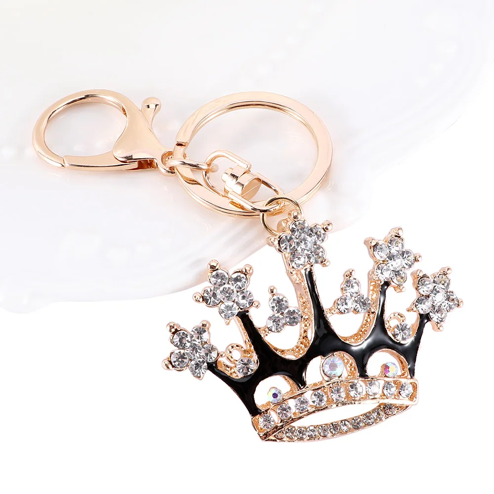 Fashion Black King Crown Key Chain Crystal Charm Pendant Purse Handbag Accessories Car Key Keyring Party Delicate Gifts
Fashion Black King Crown Key Chain Crystal Charm Pendant Purse Handbag Accessories Car Key Keyring Party Delicate Gifts