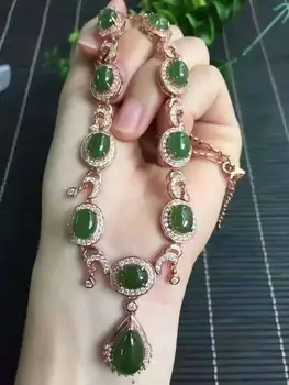 Natural green jasper Necklace natural jade Pendant Necklace S925 silver trendy Luxury Elegant angle hook women party Jewelry
Natural green jasper Necklace natural jade Pendant Necklace S925 silver trendy Luxury Elegant angle hook women party Jewelry