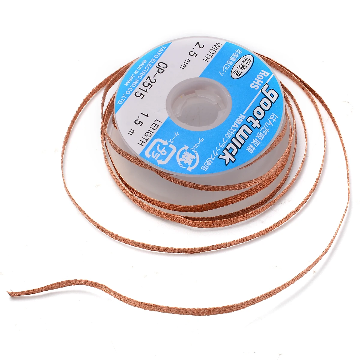 5Pcs Copper Desoldering Braid Wire Cable WL-1515/2015/2515/3015/3515 Solder Remover Wick Wire For Welding Soldering Supplies
5Pcs Copper Desoldering Braid Wire Cable WL-1515/2015/2515/3015/3515 Solder Remover Wick Wire For Welding Soldering Supplies