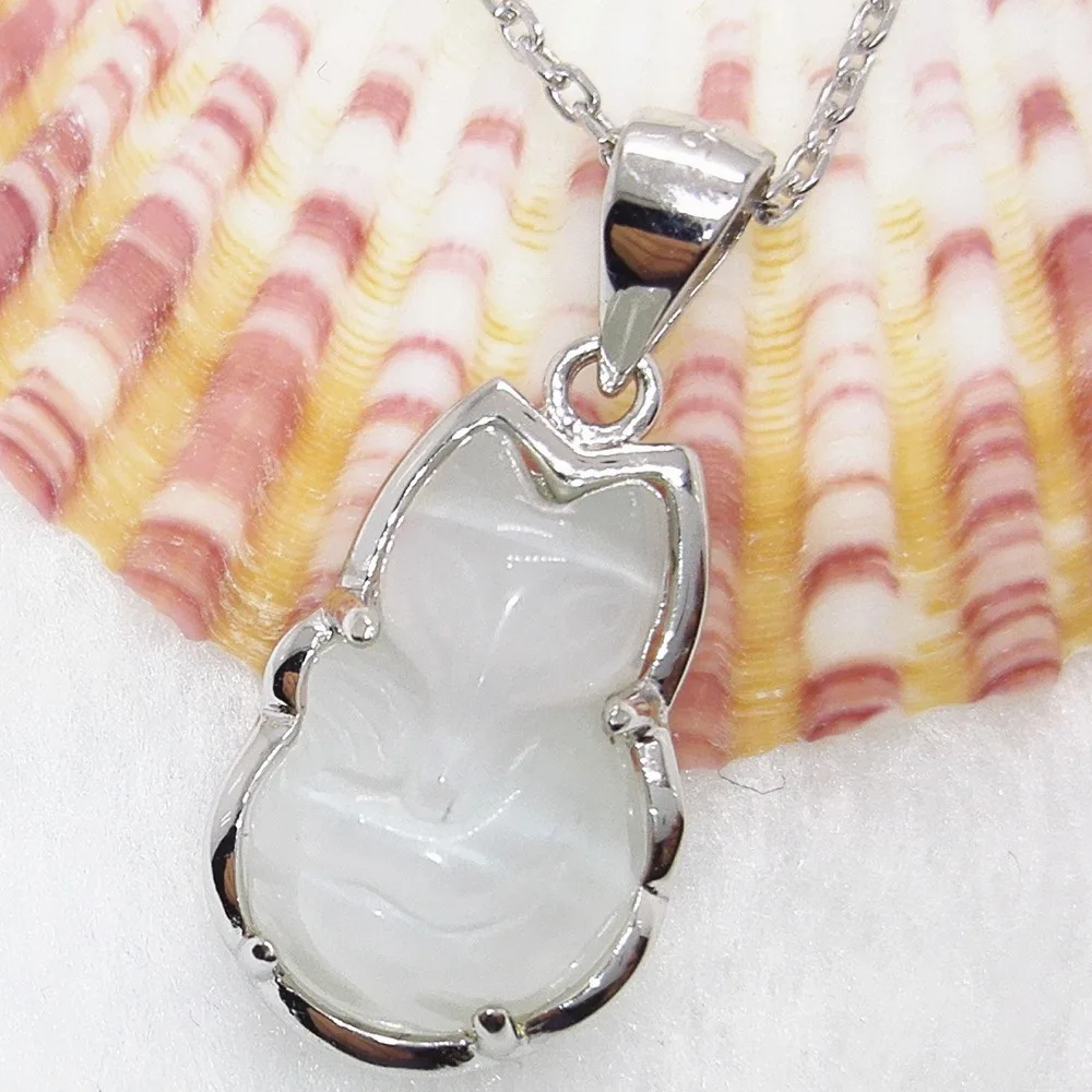 Fox Shape Opal Jewelry 100% Guaranteed Real 925 Sterling Silver With White Opal Pendant
Fox Shape Opal Jewelry 100% Guaranteed Real 925 Sterling Silver With White Opal Pendant