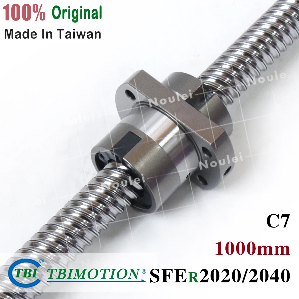 TBI MOTION 2020 BallScrew 1000mm length with 20mm lead ball nut SFE2020 2040 for High speed CNC kit
TBI MOTION 2020 BallScrew 1000mm length with 20mm lead ball nut SFE2020 2040 for High speed CNC kit