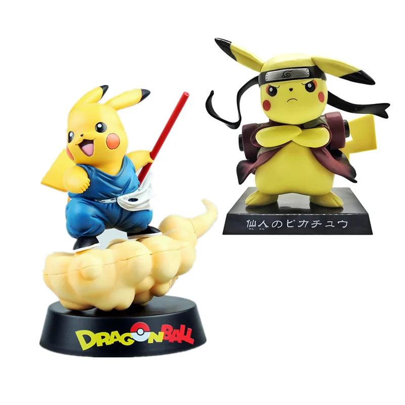 Pikachu cos Naruto Aciton Figurine Japanese Cartoon Dragon Ball Goku Decorations Nendoroid Doll Birthday Gift for Boys
Pikachu cos Naruto Aciton Figurine Japanese Cartoon Dragon Ball Goku Decorations Nendoroid Doll Birthday Gift for Boys