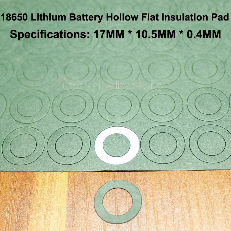 100pcs/lot 18650 lithium battery anode hollow flat insulation gasket meson 18650 hollow barley paper insulation pad
100pcs/lot 18650 lithium battery anode hollow flat insulation gasket meson 18650 hollow barley paper insulation pad