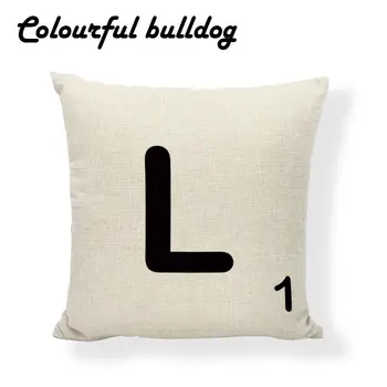 New Design Alphabet Scrabble Tiles Cushion Cover Classic Game Cojines Almofada Sofa Seat Large Cotton Linen Home Funda De Cojine
New Design Alphabet Scrabble Tiles Cushion Cover Classic Game Cojines Almofada Sofa Seat Large Cotton Linen Home Funda De Cojine