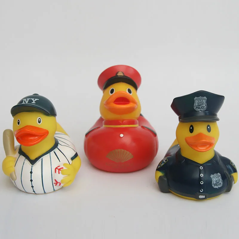 New 3pcs children's bath toys cute rubber Baseball /police floating ducks Baby's play water bath toy
New 3pcs children's bath toys cute rubber Baseball /police floating ducks Baby's play water bath toy