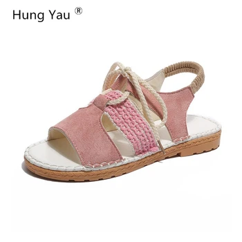 Hung Yau Women's Sandals For Women Platform Creepers Sandals Beach Red Shoes Hemp Rope Open Toe Summer Shoes Woman Size 35-39
Hung Yau Women's Sandals For Women Platform Creepers Sandals Beach Red Shoes Hemp Rope Open Toe Summer Shoes Woman Size 35-39