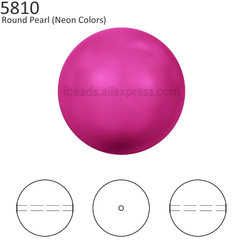 100% Original Crystals from Swarovski 5810 Neon color series Matte Pearl full drilled hole DIY loose beads jewelry fitting 2020
100% Original Crystals from Swarovski 5810 Neon color series Matte Pearl full drilled hole DIY loose beads jewelry fitting 2020