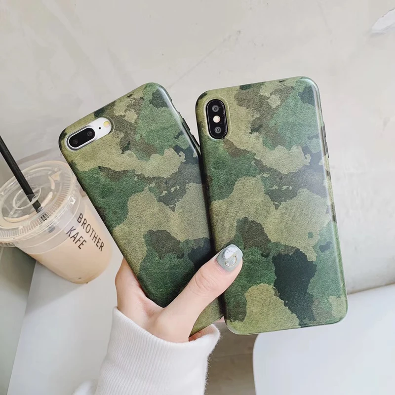Hot Military green Camouflage Soft silicon phone case for iphone 6 6s S 6plus 7 7plus 8 plus X 10 XS XR MAX luxury cover coque
Hot Military green Camouflage Soft silicon phone case for iphone 6 6s S 6plus 7 7plus 8 plus X 10 XS XR MAX luxury cover coque