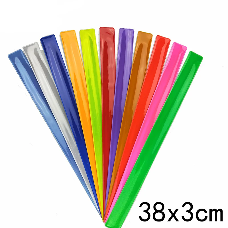 38CM Reflective Wristband slap band bracelets slap wrap for running bicycle riding road safety visibility
38CM Reflective Wristband slap band bracelets slap wrap for running bicycle riding road safety visibility