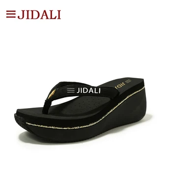 JIDALI Fashion Women Shoes Beach Flip Flops High EVA Bling Wedges Platform Outside Sport Sandals Summer Size 35-39
JIDALI Fashion Women Shoes Beach Flip Flops High EVA Bling Wedges Platform Outside Sport Sandals Summer Size 35-39