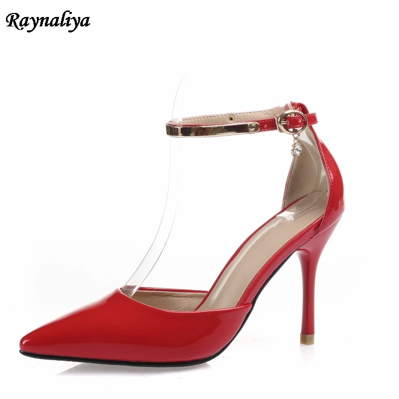 5CM/7CM Patent Leather Summer Sexy Pointed Toe Thin Heels Sandals New Metal Ankle Strap Women Ladies Elegant Shoes XZL-A0037
5CM/7CM Patent Leather Summer Sexy Pointed Toe Thin Heels Sandals New Metal Ankle Strap Women Ladies Elegant Shoes XZL-A0037