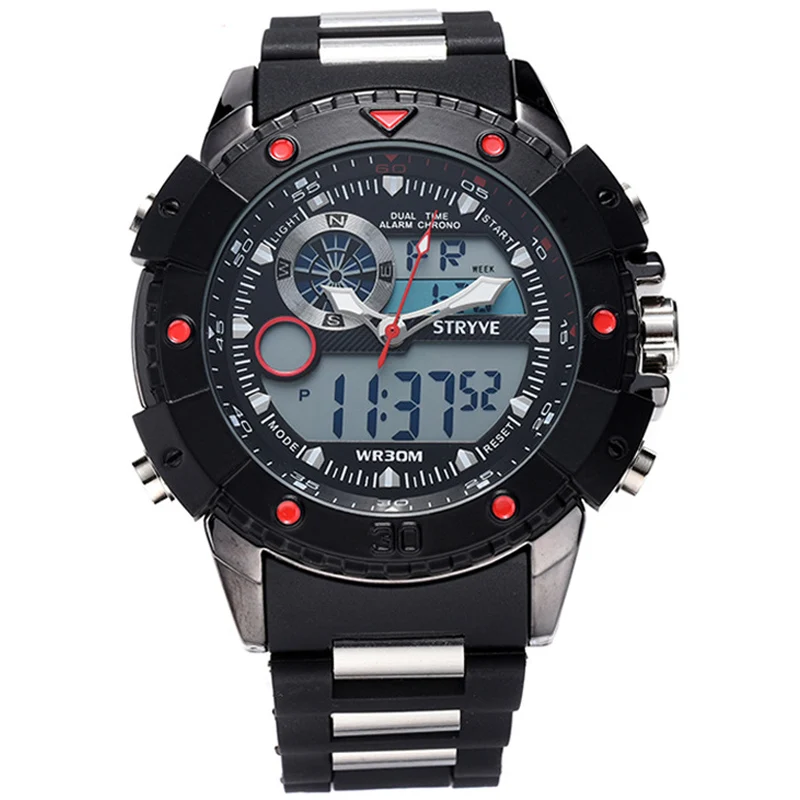 Fashion Men's Watch Electronic Watch Business Men's Waterproof Multi-Function Watches Apparel Digital Wristwatches
Fashion Men's Watch Electronic Watch Business Men's Waterproof Multi-Function Watches Apparel Digital Wristwatches