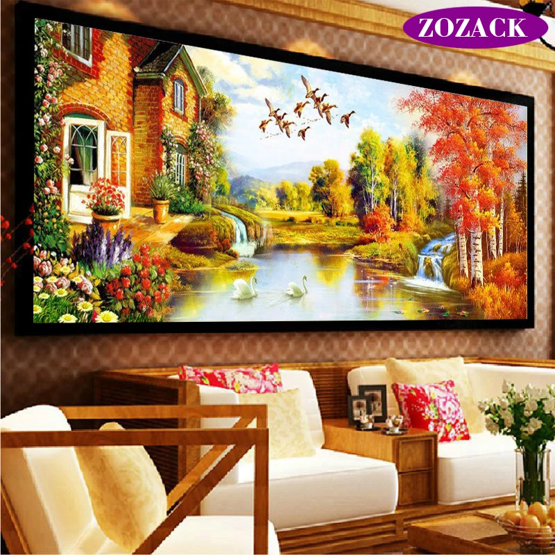 DIY DMC Cross Stitch,Sets for Embroidery Kits,Gold Landscape painting European Garden Pattern Accurate printing Cross-Stitching
DIY DMC Cross Stitch,Sets for Embroidery Kits,Gold Landscape painting European Garden Pattern Accurate printing Cross-Stitching