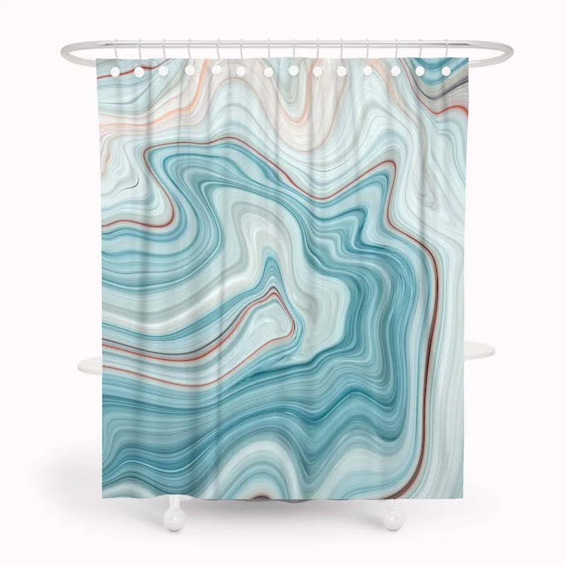 DUNXDECO Shower Curtain Bathroom Waterproof Cortinas Modern Simple Geometric Art Blue Polyester Fabric Rideau Home Decor
DUNXDECO Shower Curtain Bathroom Waterproof Cortinas Modern Simple Geometric Art Blue Polyester Fabric Rideau Home Decor