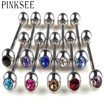 Chic 2/5/10Pcs Stainless Steel Crystal Ball Tongue Bars Ring Ear Nail Clasp Ear Bone Barbell Body Piercing Jewelry Wholesale
Chic 2/5/10Pcs Stainless Steel Crystal Ball Tongue Bars Ring Ear Nail Clasp Ear Bone Barbell Body Piercing Jewelry Wholesale