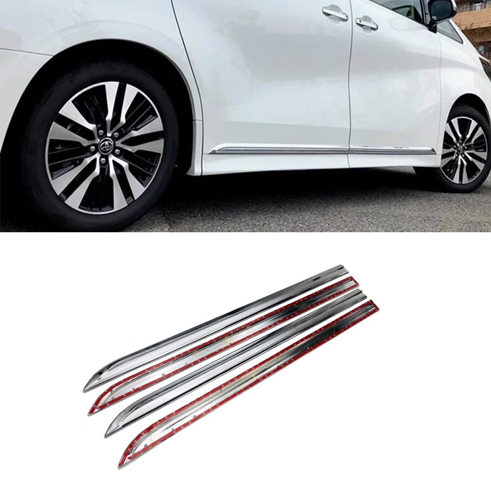 ABS CHROME SIDE DOOR BODY MOLDING TRIM COVER LINE GARNISH STICKER ACCESSORIES For Toyota Alphard Vellfire 30 series 2016 17-19
ABS CHROME SIDE DOOR BODY MOLDING TRIM COVER LINE GARNISH STICKER ACCESSORIES For Toyota Alphard Vellfire 30 series 2016 17-19