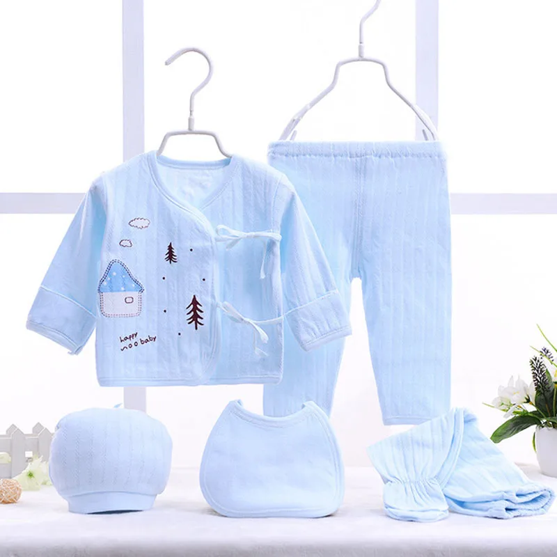 Комплект детской одежды из 5 предметов весенне-осенняя одежда для новорожденных