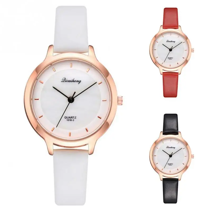 Women Fashion Sweet Style Students Quartz Watch Red White PU Leather Wrist Band Girls Accessory
Women Fashion Sweet Style Students Quartz Watch Red White PU Leather Wrist Band Girls Accessory