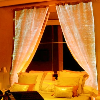 Festival DayRBG Drape Party 7 Color Shining Curtain fiber optic LED Night Christmas Day Party Surprise luxurious Curtains Sheet
Festival DayRBG Drape Party 7 Color Shining Curtain fiber optic LED Night Christmas Day Party Surprise luxurious Curtains Sheet
