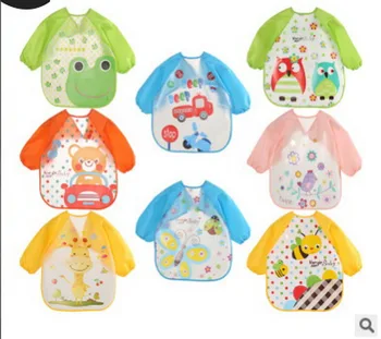 DHL 200pcs Cartoon Baby Bibs Colorful Long Sleeve Apron Waterproof Toddler Feeding Bibs Burp Cloths Children Painting Clothes
DHL 200pcs Cartoon Baby Bibs Colorful Long Sleeve Apron Waterproof Toddler Feeding Bibs Burp Cloths Children Painting Clothes