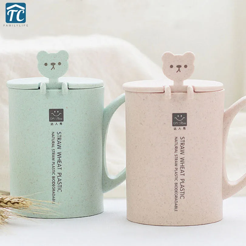 450ml Creative Cute Coffee Water Bottle Round Plastic Wheat Straw Tea Warm Hand Home Office Student With Spoon Fashion Drinkware
450ml Creative Cute Coffee Water Bottle Round Plastic Wheat Straw Tea Warm Hand Home Office Student With Spoon Fashion Drinkware