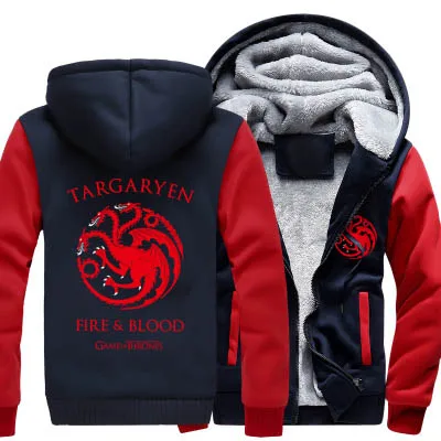 Dropshiping Winter Thick Warm Hooded Men Women Game of Thrones Targaryen Fire & Blood Dragon Men Sweatshirt Hoodies
Dropshiping Winter Thick Warm Hooded Men Women Game of Thrones Targaryen Fire & Blood Dragon Men Sweatshirt Hoodies