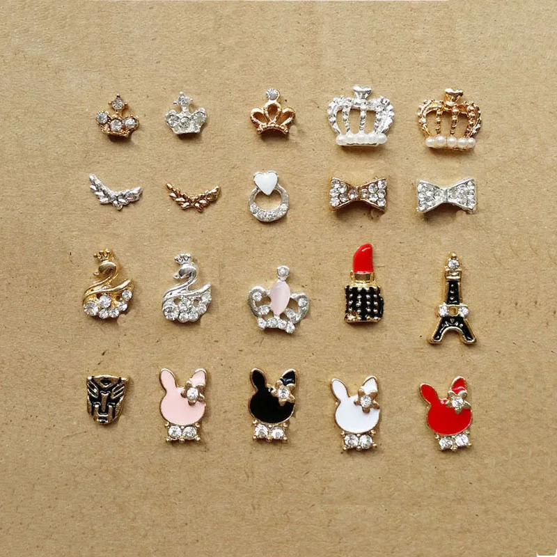 10pcs/lot 3d Gold Silver Metal Nail Art Crown Bow Tie Rabbit Design Rhinestone Nail Accessories NP016
10pcs/lot 3d Gold Silver Metal Nail Art Crown Bow Tie Rabbit Design Rhinestone Nail Accessories NP016