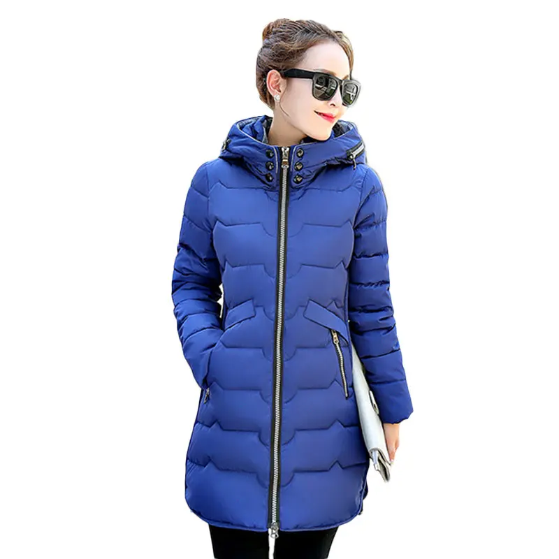 Plus Size 6XL 7XL Oversized Woman Coat Hooded Warm Winter Jacket Women Abrigo Mujer Long Parkas Cotton Jackets C5030 | Женская одежда