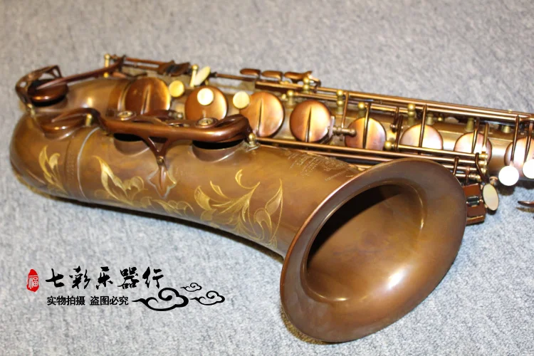 

New Retro Tenor Saxophone Selme Mark VI Bb Flat Antique Copper Simulation Sax Professional level Bass Saxofone,case,Mouthpiece