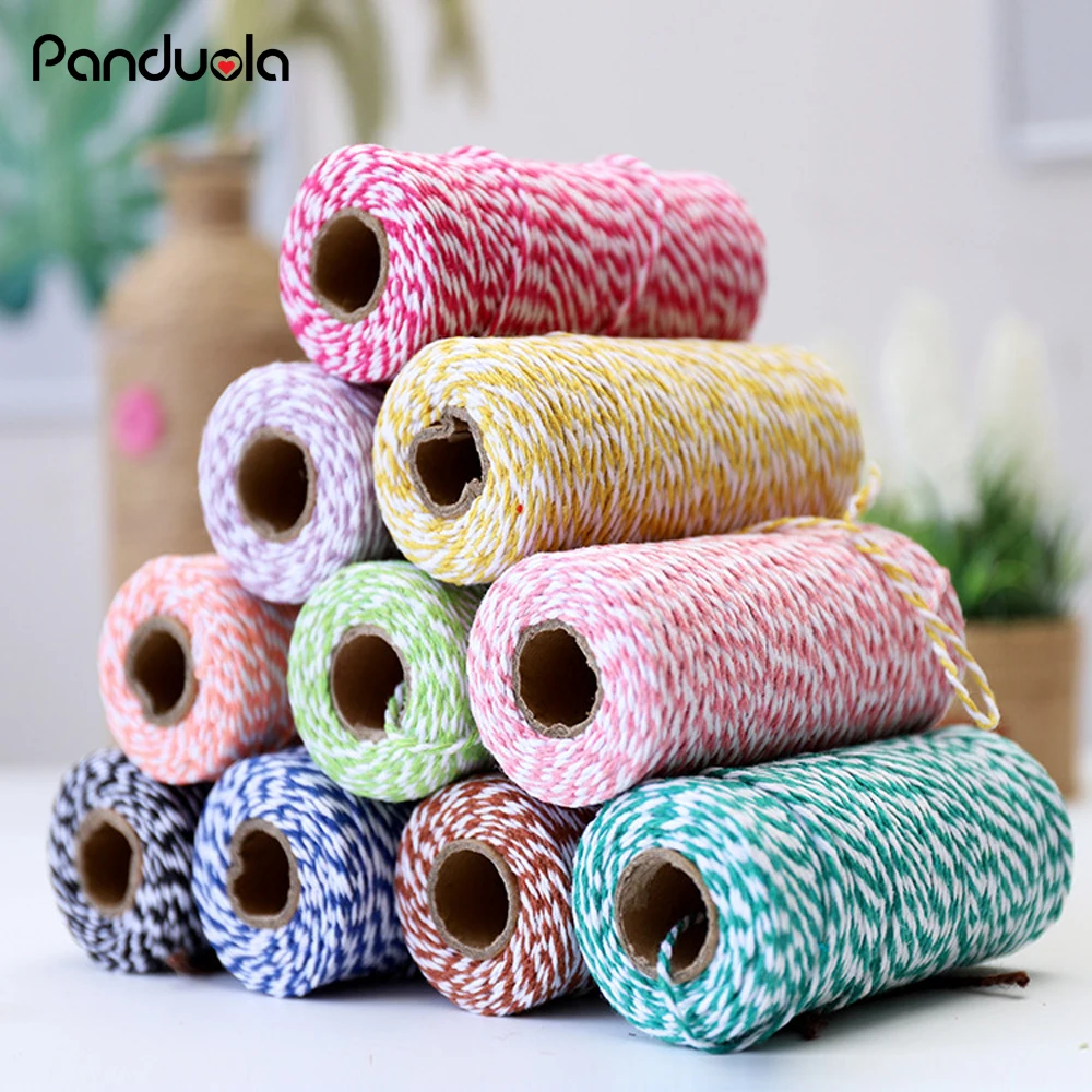 1 Roll 100m 2Ply Cotton Bakers Twine String Cord Rope Rustic Country Craft Handmade DIY Wrapping Cotton valentines day decor
1 Roll 100m 2Ply Cotton Bakers Twine String Cord Rope Rustic Country Craft Handmade DIY Wrapping Cotton valentines day decor
