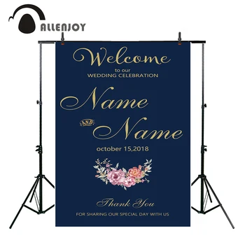 Allenjoy photograph background Wedding beautiful winter floral ornament gold wording new backdrop photocall photo printed custom
Allenjoy photograph background Wedding beautiful winter floral ornament gold wording new backdrop photocall photo printed custom