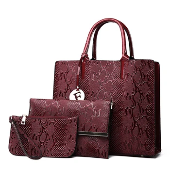 3pcs Women Handbag Set Leather Serpentine Fashion Shoulder Crossbody Messenger Bag Female Tote Clutch Chain Composite Bag Bolsos
3pcs Women Handbag Set Leather Serpentine Fashion Shoulder Crossbody Messenger Bag Female Tote Clutch Chain Composite Bag Bolsos