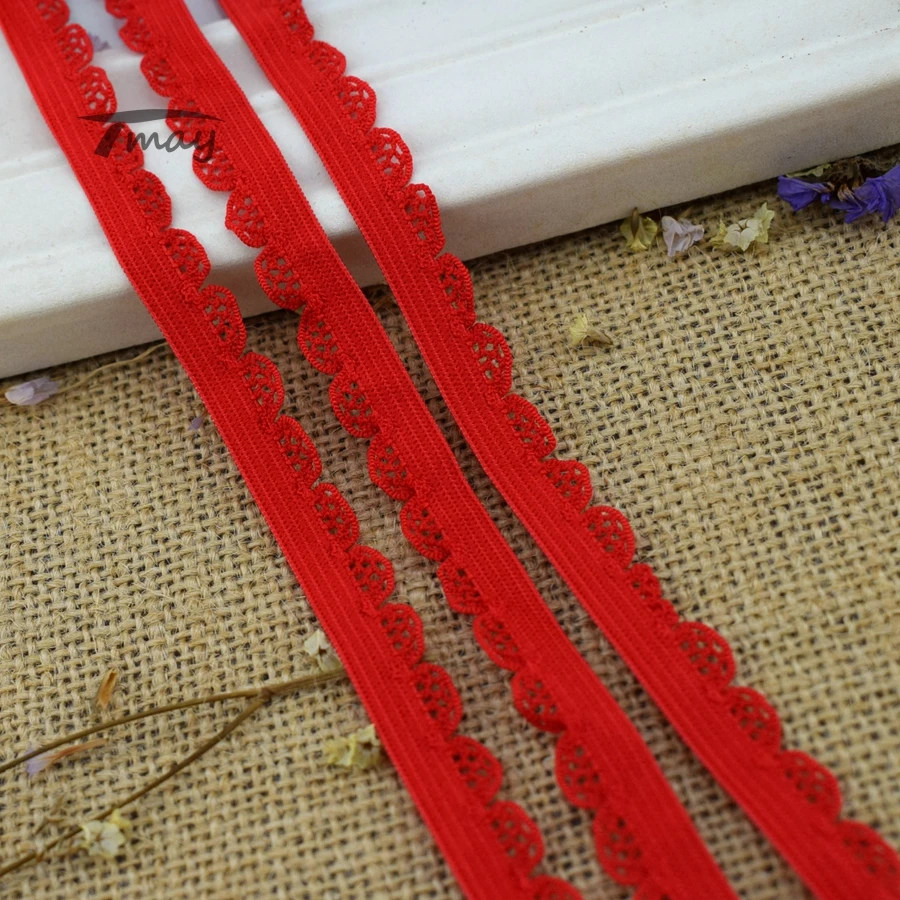#240 Hot Red Elastic Bands 8 yards stretch elastic lace Trim Baby Underwear Pants Bra Lace Trousers Rubber Bands Mesh Scallops
#240 Hot Red Elastic Bands 8 yards stretch elastic lace Trim Baby Underwear Pants Bra Lace Trousers Rubber Bands Mesh Scallops