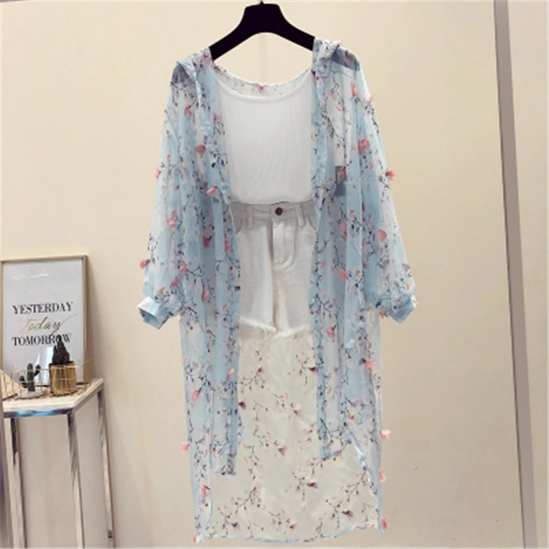Sun Protection Women Clothing Print Female Coat Hoodies Long Section Summer New Loose Anti-UV thin Cardigan Women Coat T62
Sun Protection Women Clothing Print Female Coat Hoodies Long Section Summer New Loose Anti-UV thin Cardigan Women Coat T62