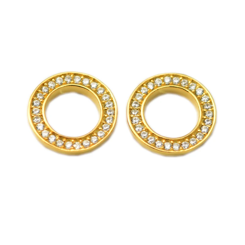 New Authentic 925 Sterling Silver Forever Gold plating Stud Earrings Original European Style DIY Jewelry Making
New Authentic 925 Sterling Silver Forever Gold plating Stud Earrings Original European Style DIY Jewelry Making