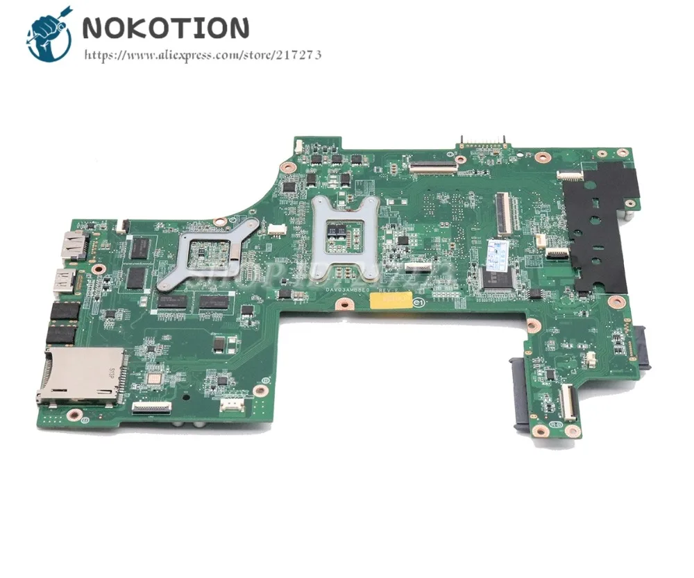 Материнская плата NOKOTION для ноутбука dell Vostro 3750 материнская HM67 DDR3 GT525M 1 ГБ DAV03AMB8E0 CN
