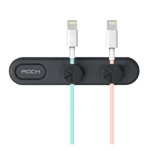 Magnetic design cable organizer 3 size in 1 cable clip with 3M adhesive Cable Cord Winder