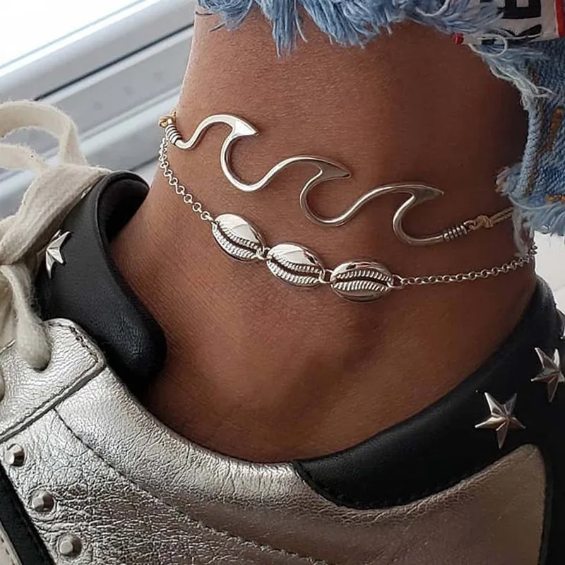 2 pcs/Set New Bohemian Women Anklet Bracelet Summer Beach Wave Shell Anklet Foot Chain Jewelry Wholesale
2 pcs/Set New Bohemian Women Anklet Bracelet Summer Beach Wave Shell Anklet Foot Chain Jewelry Wholesale
