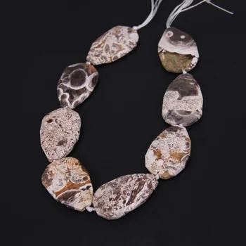 Large Pear Shape Natural Ocean Stones Slab Beads Pendants,Faceted Drilled Raw Gem stone Slice Loose Beads Charms 30-32x45-50mm 
Large Pear Shape Natural Ocean Stones Slab Beads Pendants,Faceted Drilled Raw Gem stone Slice Loose Beads Charms 30-32x45-50mm