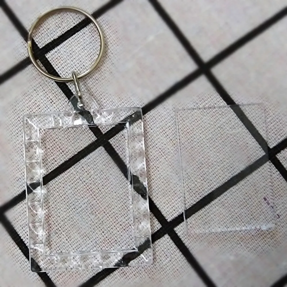 5 pcs Rectangular lace Transparent Blank Photo Picture Frame Key Ring Split Ring keychain Gift For Men Women
5 pcs Rectangular lace Transparent Blank Photo Picture Frame Key Ring Split Ring keychain Gift For Men Women
