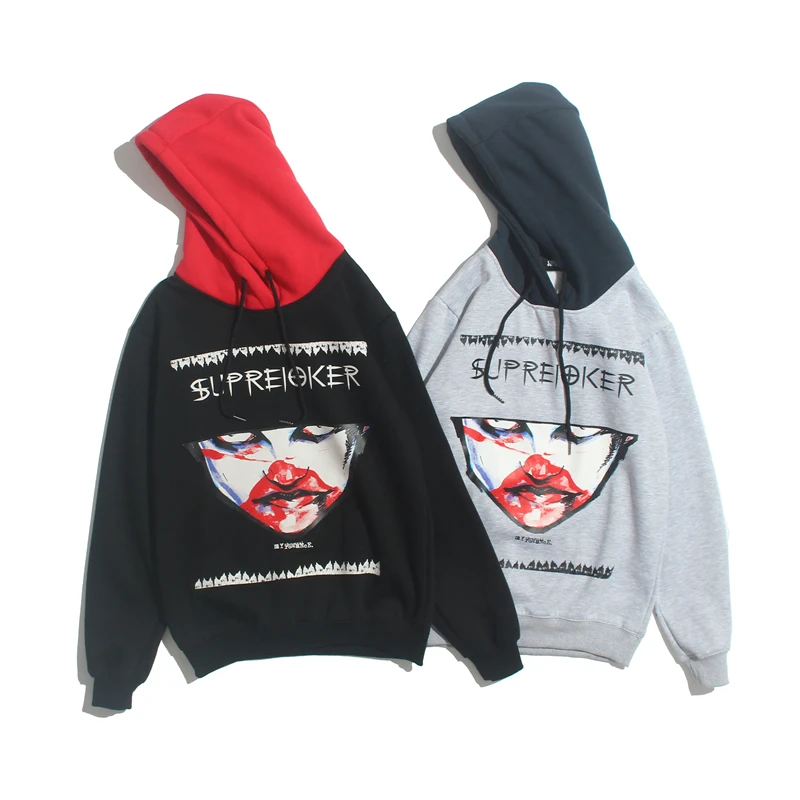 JIN JUE LES Top Brand Hoodies Sweatshirts Hip Hop Men Women Characters Funny Terror Hooded 3D Print Letters | Мужская одежда