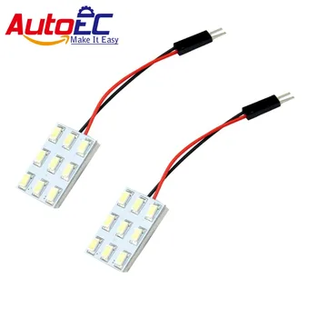 AutoEC 10x Car led panel light 9 SMD 5630 5730 led Interior Room Dome Bulb with t10 ba9s festoon Adapter 12V white #LL26
AutoEC 10x Car led panel light 9 SMD 5630 5730 led Interior Room Dome Bulb with t10 ba9s festoon Adapter 12V white #LL26