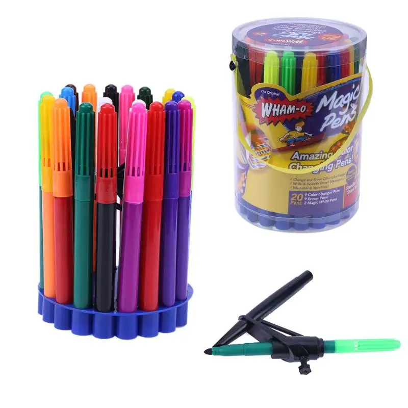 20Pcs/box Washable Color Painting Marker Pen Changing Magic Water Color Drawing Canetas with Assistant Tool School Supplies
20Pcs/box Washable Color Painting Marker Pen Changing Magic Water Color Drawing Canetas with Assistant Tool School Supplies