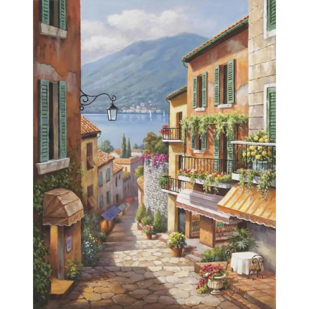 Canvas Art Oil Painting Village Steps Italian Landscape Architecture Hand Painted Modern Street Artwork for Wall Decor
Canvas Art Oil Painting Village Steps Italian Landscape Architecture Hand Painted Modern Street Artwork for Wall Decor
