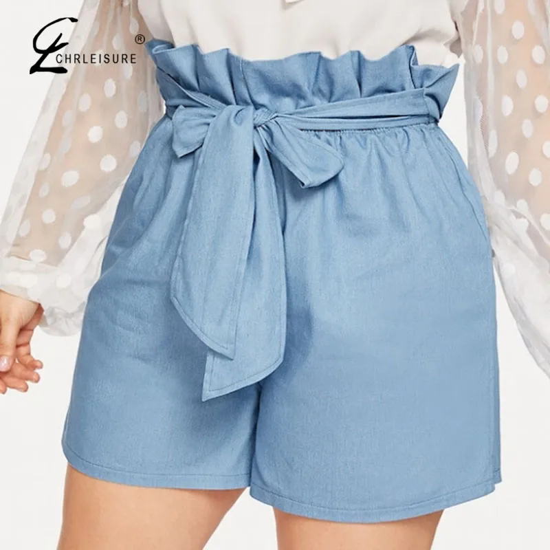 CHRLEISURE Plus Size Women Shorts 2019 Shorts Skirts Women Solid High Waisted Shorts Women Loose Casual Shorts Ladies
CHRLEISURE Plus Size Women Shorts 2019 Shorts Skirts Women Solid High Waisted Shorts Women Loose Casual Shorts Ladies
