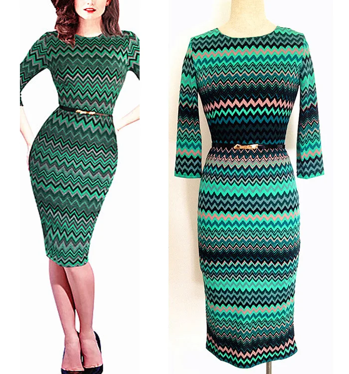 Autumn 2015 New Arrival Multi Color Print Women Dresses Knee Length Three Quarter Sleeve Crew Neck Casual Bodycon Party Dress
Autumn 2015 New Arrival Multi Color Print Women Dresses Knee Length Three Quarter Sleeve Crew Neck Casual Bodycon Party Dress